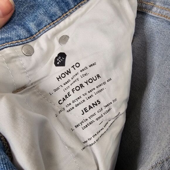 Madewell Medium-Blue Wash The Perfect Vintage Jeans Raw Hem Edition High Rise 28 - Picture 10 of 14